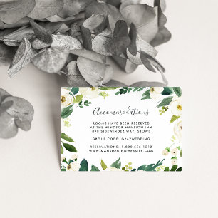 Alabaster Wedding Hotel Accommodation Cards