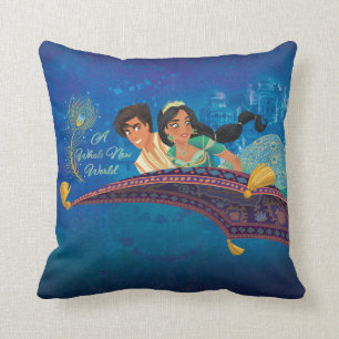 Aladdin   A Whole New World Throw Pillow