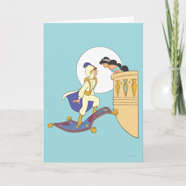 Aladdin and Jasmine Card (Front)