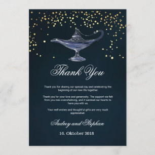 Aladdin Carte de remerciements