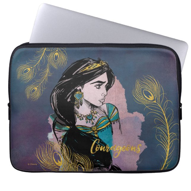 Aladdin | Courageous Jasmine Laptop Sleeve (Front)