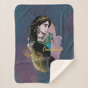 Aladdin Courageous Jasmine Sherpa Blanket