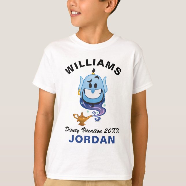 Aladdin Emoji | Genie - Family Vacation & Year T-Shirt (Front)
