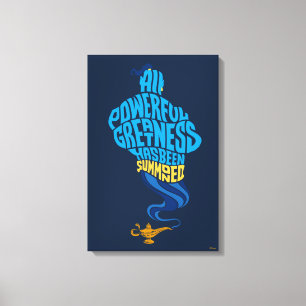 Aladdin   Genie - All Powerful Greatness Canvas Print
