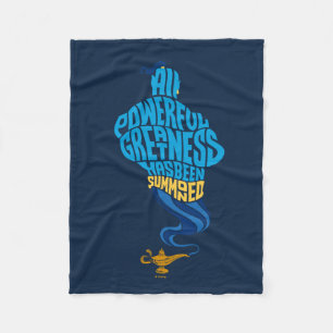 Aladdin   Genie - All Powerful Greatness Fleece Blanket