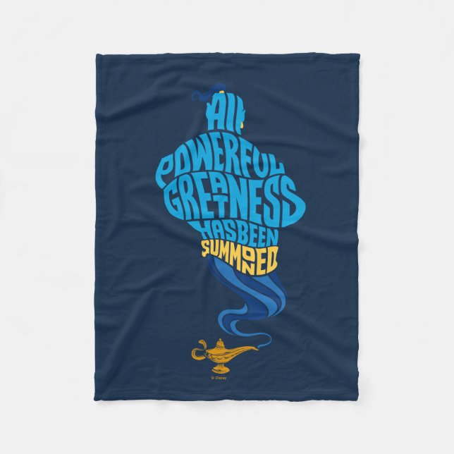 Aladdin | Genie - All Powerful Greatness Fleece Blanket (Front)