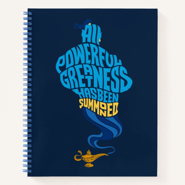 Aladdin | Genie - All Powerful Greatness Notebook (Front)