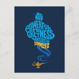 Aladdin Genie - All Powerful Greatness Postcard