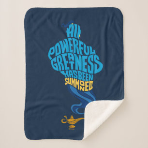 Aladdin   Genie - All Powerful Greatness Sherpa Blanket