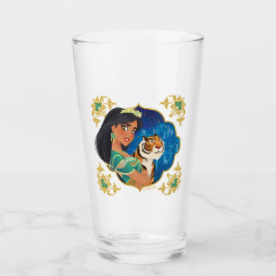 Aladdin Jasmine And Raja Jewelled Graphic Glass