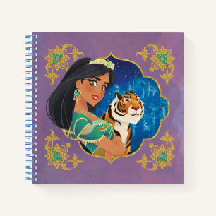 Aladdin   Jasmine And Raja Jewelled Graphic Notebook