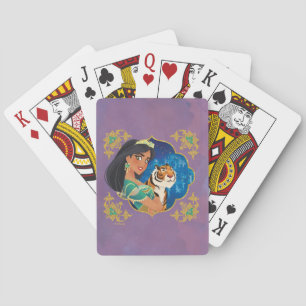 Aladdin   Jasmine And Raja Jewelled Graphic Playing Cards