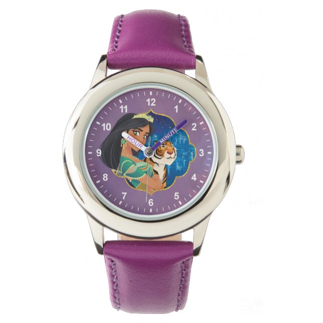 Aladdin | Jasmine And Raja Jewelled Graphic Watch (Front)