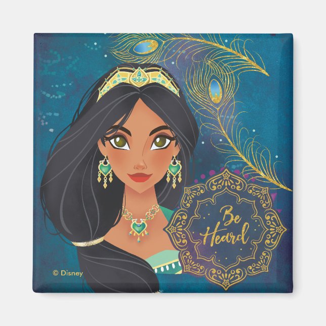 Aladdin | Jasmine "Be Heard" Magnet (Front)