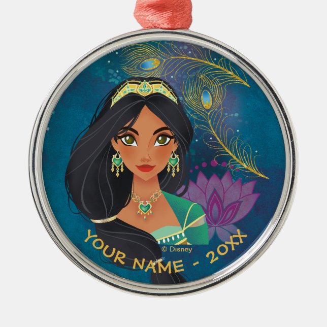 Aladdin | Jasmine "Be Heard" Metal Ornament (Front)