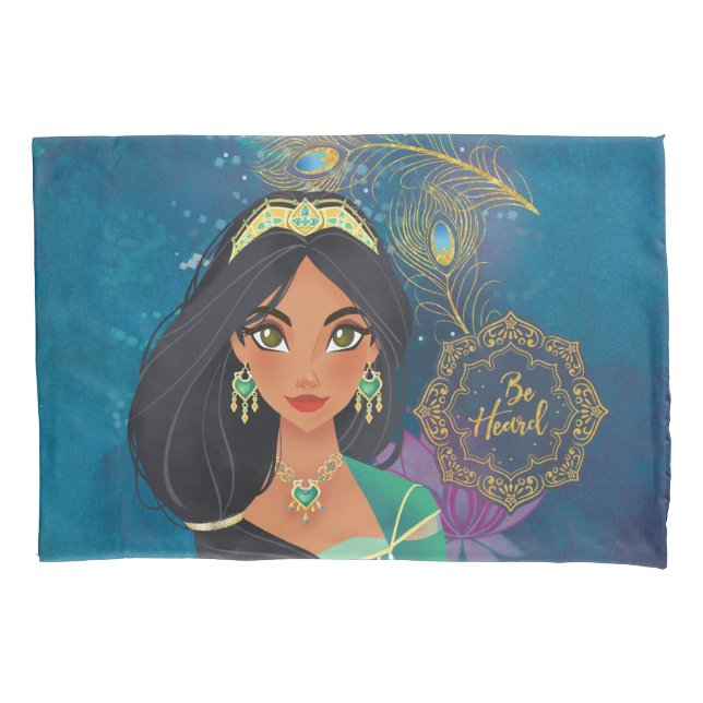 Aladdin | Jasmine "Be Heard" Pillowcase (Front)