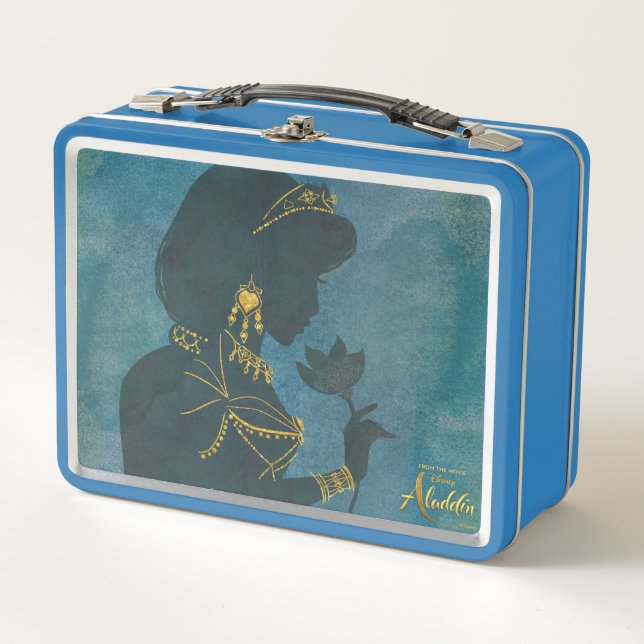 Aladdin | Jasmine Gilded Silhouette Metal Lunch Box (Front)