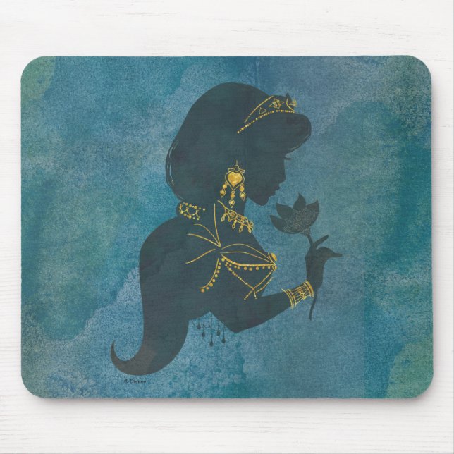 Aladdin | Jasmine Gilded Silhouette Mouse Pad (Front)