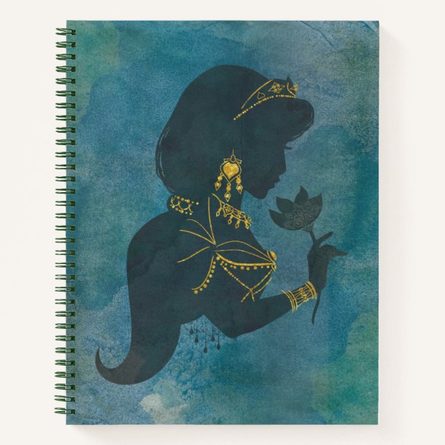 Aladdin | Jasmine Gilded Silhouette Notebook (Front)