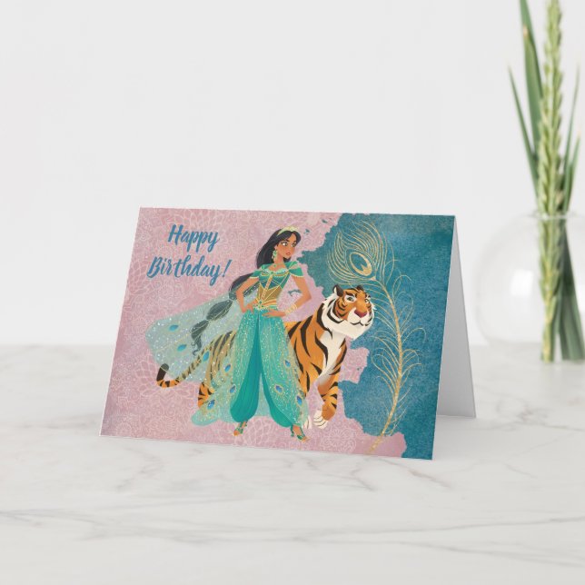 Aladdin | Jasmine & Raja "Never Underestimate Me" Card (Front)