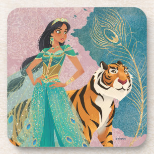 Aladdin   Jasmine & Raja "Never Underestimate Me" Coaster