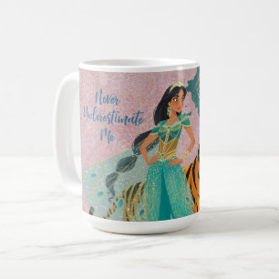 Aladdin   Jasmine & Raja "Never Underestimate Me" Coffee Mug