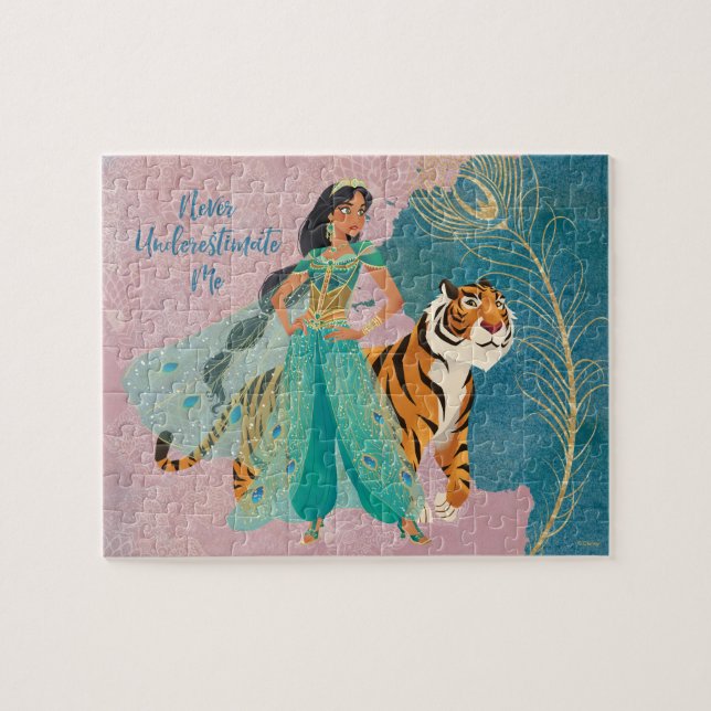 Aladdin | Jasmine & Raja "Never Underestimate Me" Jigsaw Puzzle (Horizontal)