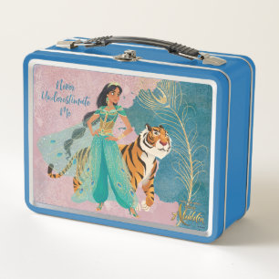 Aladdin Jasmine & Raja "Never Underestimate Me" Metal Lunch Box