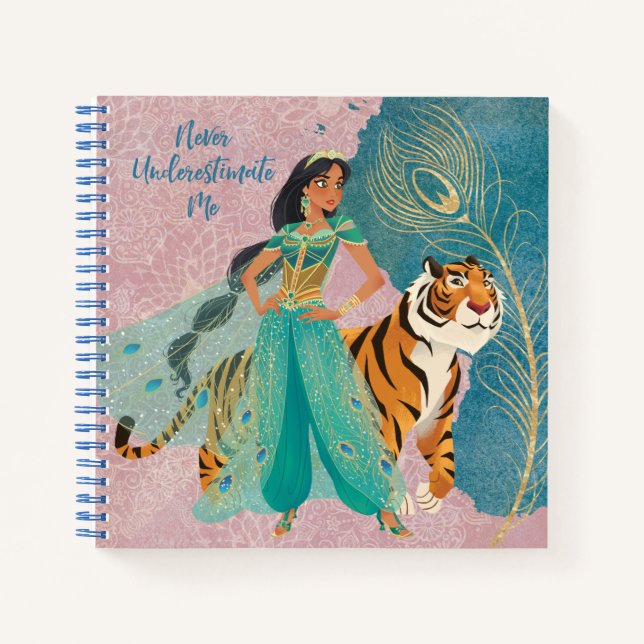Aladdin | Jasmine & Raja "Never Underestimate Me" Notebook (Front)