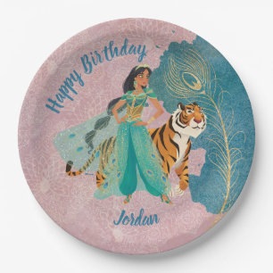 Aladdin   Jasmine & Raja "Never Underestimate Me" Paper Plate