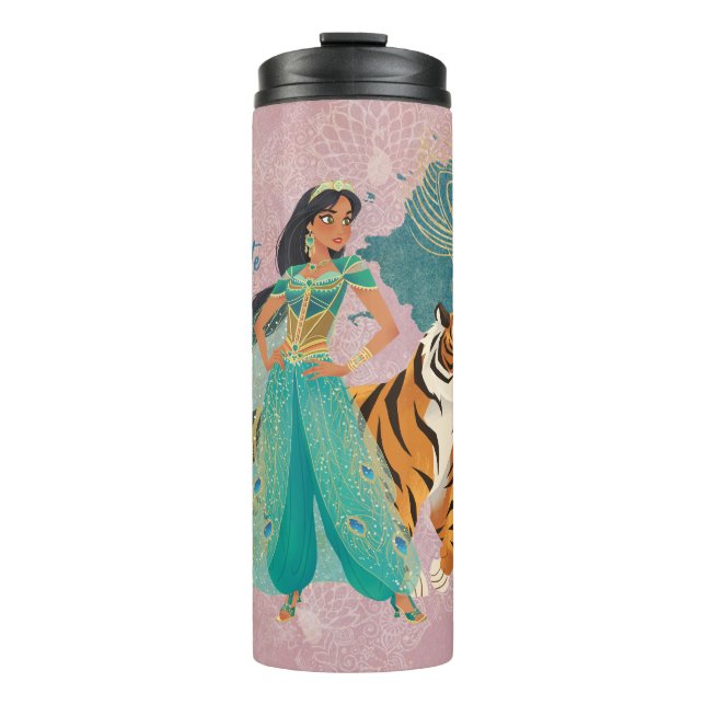 Aladdin | Jasmine & Raja "Never Underestimate Me" Thermal Tumbler (Front)