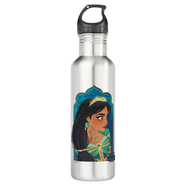 Aladdin | Jasmine Side Profile Graphic 710 Ml Water Bottle (Front)