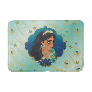 Aladdin   Jasmine Side Profile Graphic Bath Mat