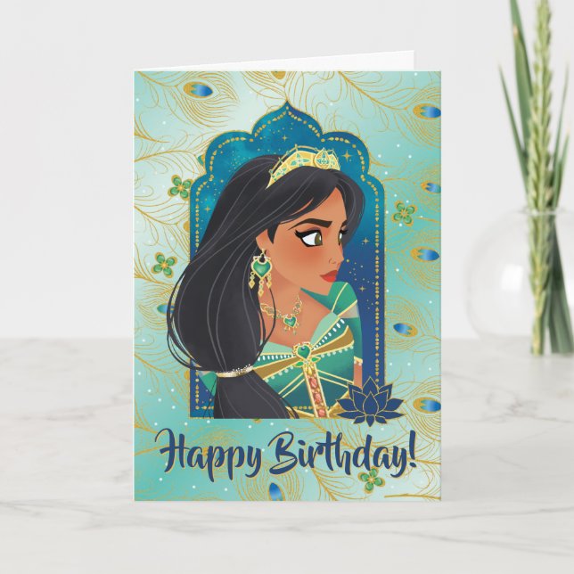 Aladdin | Jasmine Side Profile Graphic Card (Front)