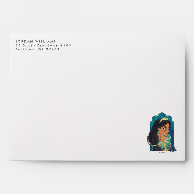 Aladdin | Jasmine Side Profile Graphic Envelope (Front)