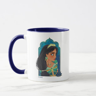 Aladdin Jasmine Side Profile Graphic Mug