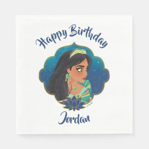 Aladdin   Jasmine Side Profile Graphic Napkin