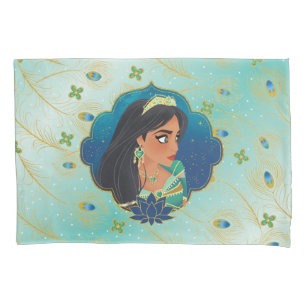 Aladdin   Jasmine Side Profile Graphic Pillowcase