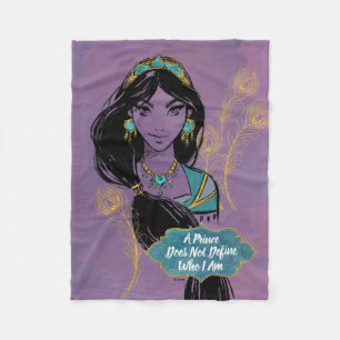 Aladdin   Jasmine "Who I Am" Fleece Blanket