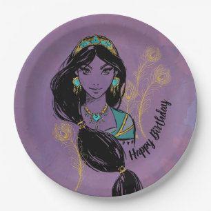 Aladdin   Jasmine "Who I Am" Paper Plate