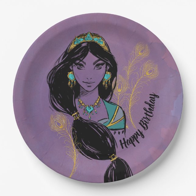 Aladdin | Jasmine "Who I Am" Paper Plate (Front)