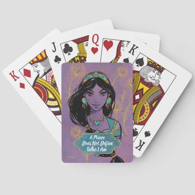 Aladdin | Jasmine "Who I Am" Playing Cards (Back)
