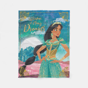 Aladdin   Jasmine "Woman of Many Dreams" Fleece Blanket