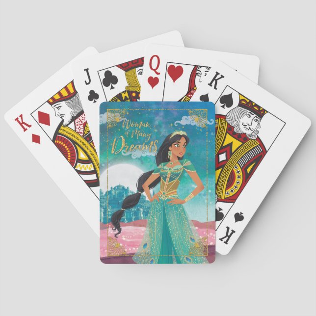 Aladdin | Jasmine "Woman of Many Dreams" Playing Cards (Back)