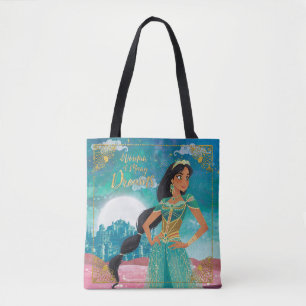 Aladdin   Jasmine "Woman of Many Dreams" Tote Bag