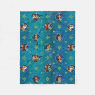 Aladdin   Jewelled Character Art Pattern Fleece Blanket