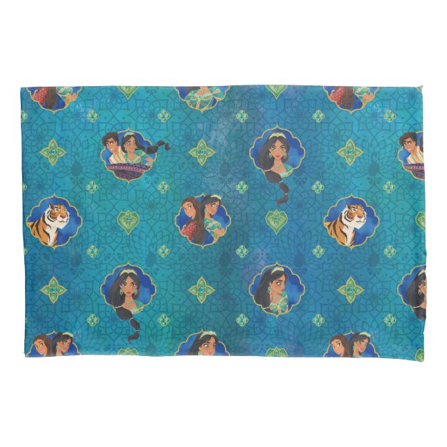 Aladdin | Jewelled Character Art Pattern Pillowcase (Front)