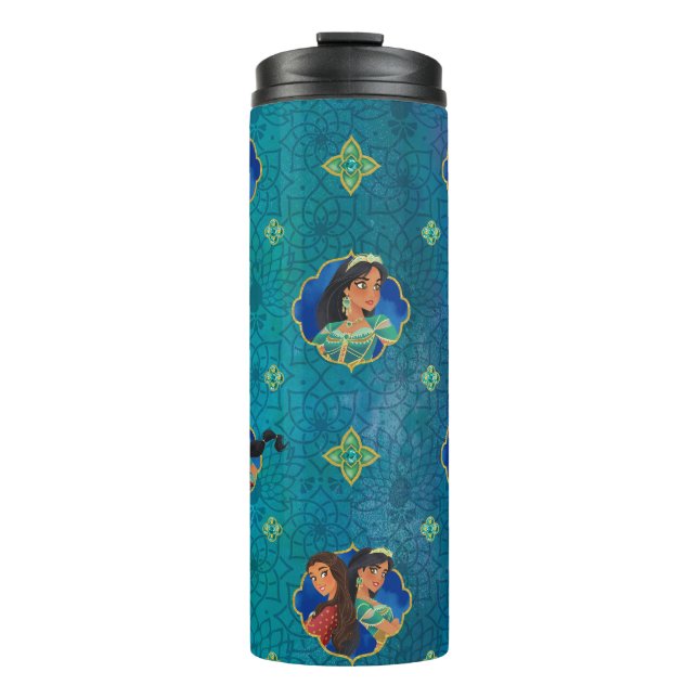 Aladdin | Jewelled Character Art Pattern Thermal Tumbler (Front)