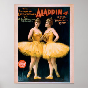 Aladdin Jr. Tale of a Wonderful Lamp Theatre Poster