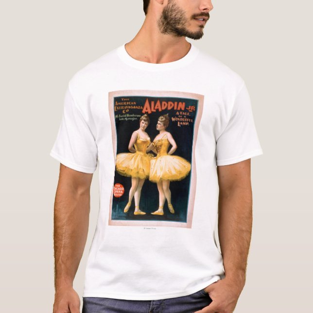Aladdin Jr. Tale of a Wonderful Lamp Theatre T-Shirt (Front)